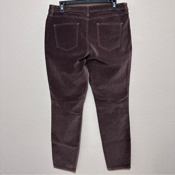 Garnet Hill Size 10 Essential Slim Five-Pocket Cords Corduroy Pants Brown - Picture 7 of 9